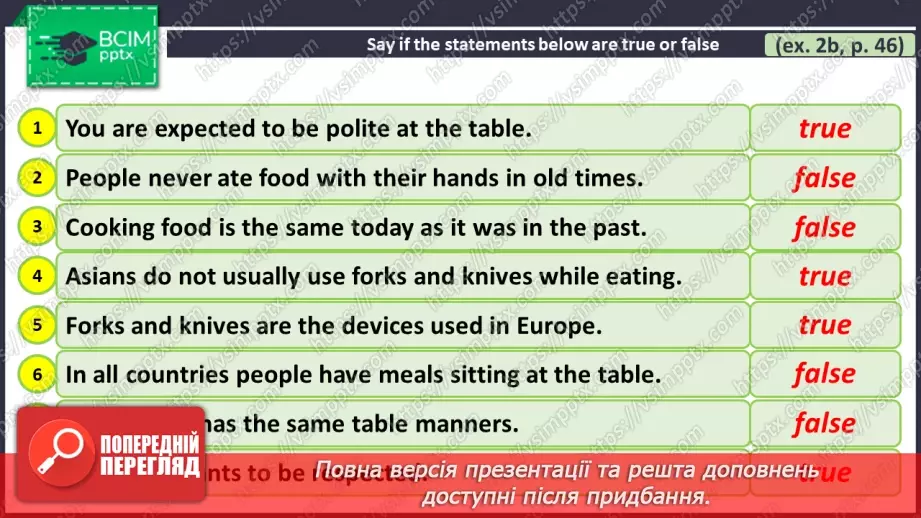 №031 - ГР3 Правила поведінки за столом. Розвиток навичок читання. Table Manners. Reading12 №031 - ГР3 Правила поведінки за столом. Розвиток навичок читання. Table Manners. Reading12