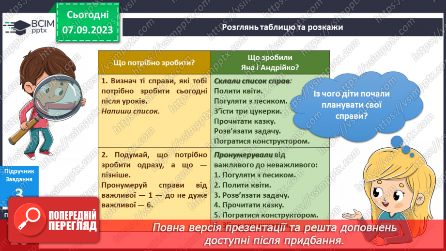 №018 - Вчуся дотримуватися складеного плану. Українська мова в інтегрованому курсі: Я досліджую медіа. Малюнок як джерело інформації.10