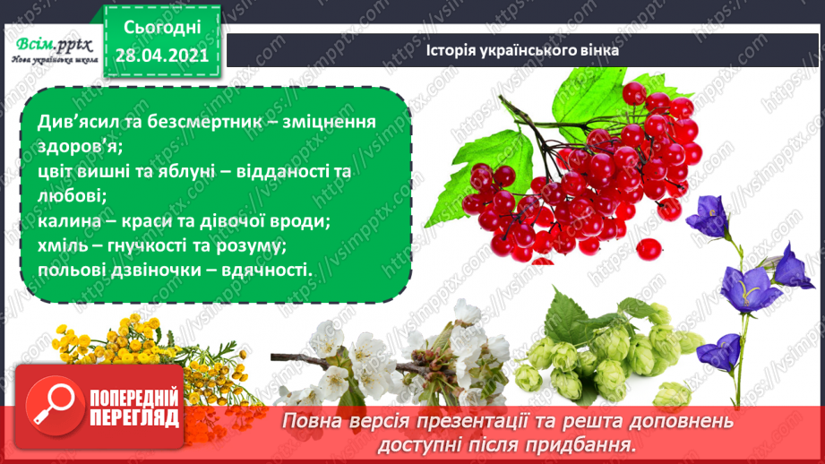 №26 - Весняний хоровод. Український віночок. Вирізання за шаблоном. Створення весняного віночка за зразком чи власним задумом10