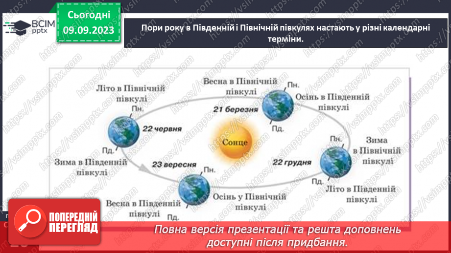 №05 - Які рухи здійснює наша планета. Рухи Землі та їх наслідки. Робота з глобусом і телурієм16