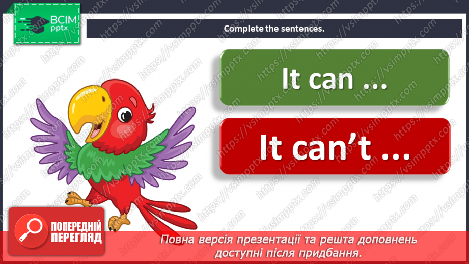 №053 - Animals – 5c. “It can/can’t …”, It can … and …”, “It cannot …, but it can …”16