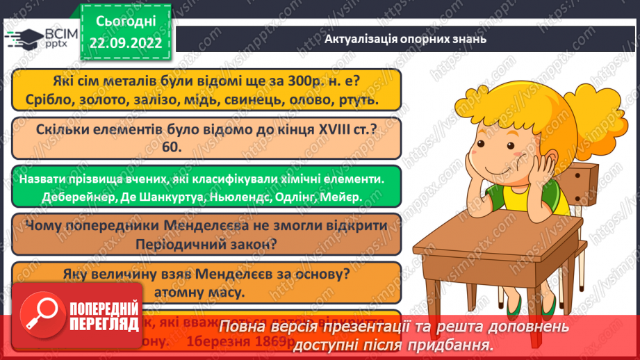 №11 - Робочий семінар №1. Періодичний закон і періодична система хімічних елементів. Склад атомних ядер.6