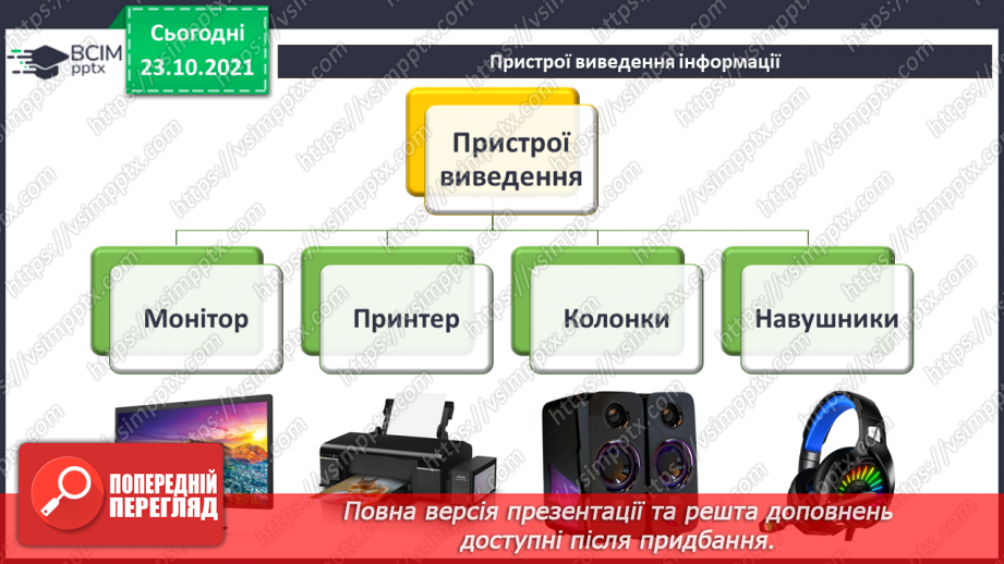 №10 - Інструктаж з БЖД. Пристрої введення та виведення. Створення цифрового малюнку сучасного комп’ютера.7