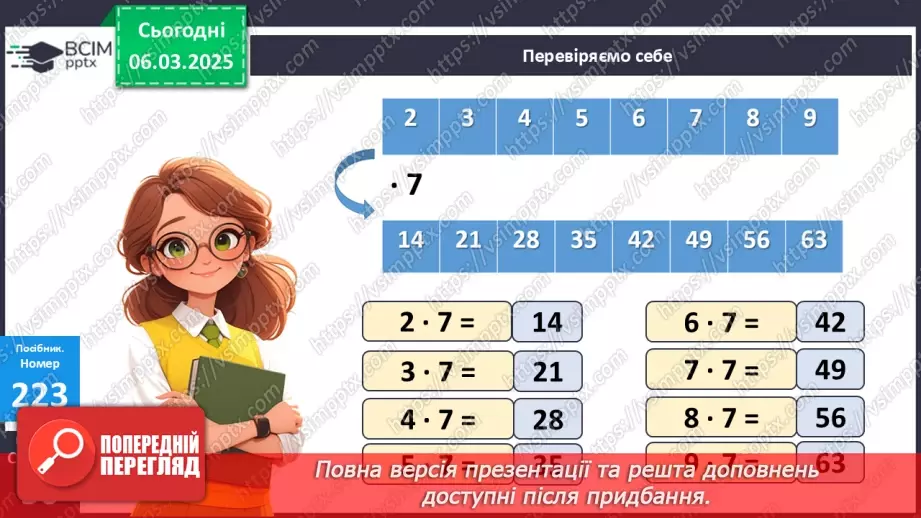 №104 - Складання за схемою добутків з множником 7 і частки з дільником 7. Периметр квадрата.14 №104 - Складання за схемою добутків з множником 7 і частки з дільником 7. Периметр квадрата.14
