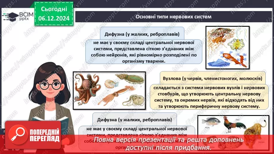 №44 - Регуляція життєвих функцій тварин. Нервова і ендокринна системи органів.13 №44 - Регуляція життєвих функцій тварин. Нервова і ендокринна системи органів.13