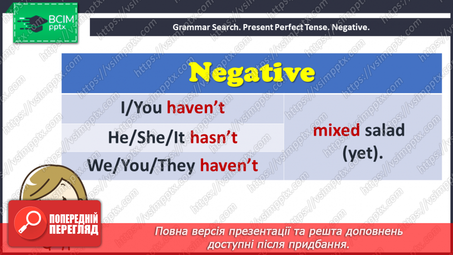 №034 - Have your prepared a breakfast? Grammar Search. Present Perfect Tense.6