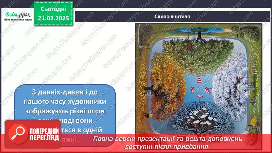 №24 - Пори року зустрічаються  Пори року в мистецтві.5