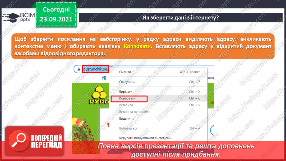 №06 - Інструктаж з БЖД. Збереження інформації з Інтернету. Авторське право.8