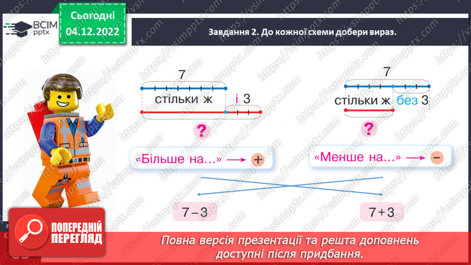 №0062 - Дізнаємося про математичний вираз «різниця». Сума: а + b,   різниця: а – b25