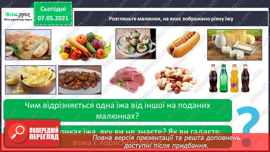 №059 - Збереження органів травлення. Правила споживання їжі5