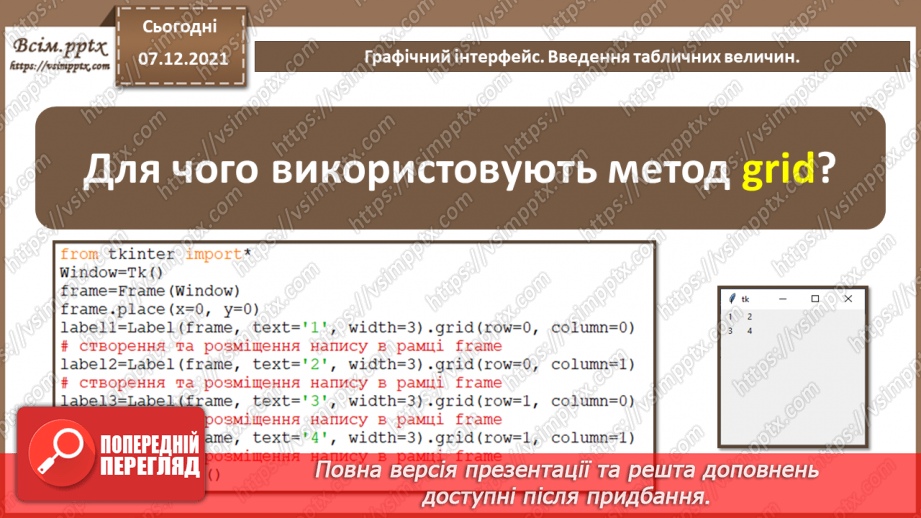 №70 - Підсумковий урок із теми «Алгоритми та програми». Узагальнення та систематизація вивченого за рік.11