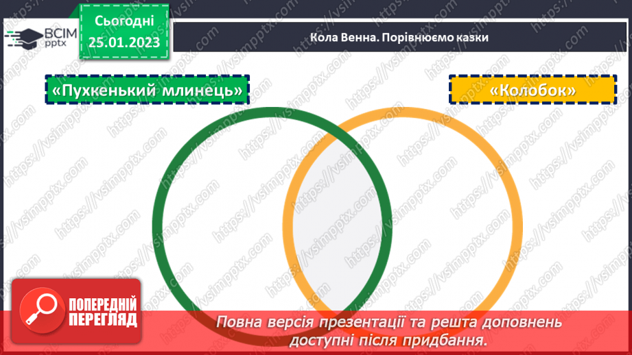 №076-77 - Німецька народна казка «Пухкенький млинець». Порівняння з українською народною казкою «Колобок».15