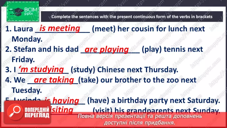 №037 - Present continuous for future20 №037 - Present continuous for future20