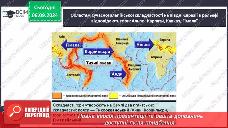 №05 - Тектонічні структури та форми рельєфу материків16