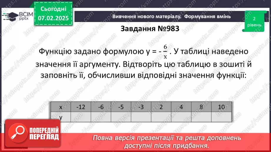 №066 - Функція. Область визначення та область значень функції. Способи задання функцій.24 №066 - Функція. Область визначення та область значень функції. Способи задання функцій.24