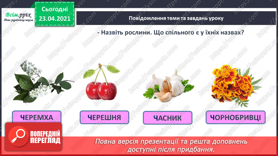 №060 - Закріплення звукового значення букви «че». Звуковий аналіз слів. Тема і заголовок тексту. Підготовчі вправи до написання букв3