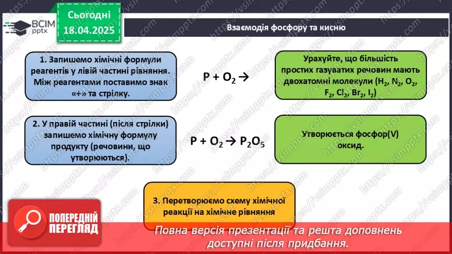 №031 - Хімічні рівняння. Закон збереження маси в хімічних реакціях17