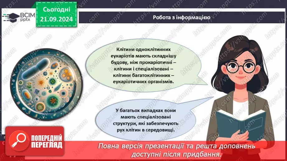 №13 - Особливості будови одноклітинних еукаріотів.6 №13 - Особливості будови одноклітинних еукаріотів.6