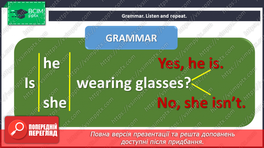 №092 - Clothes. Let’s play. “Is he/she wearing …”, “Yes, he/she is”, “No, he/she isn’t”10