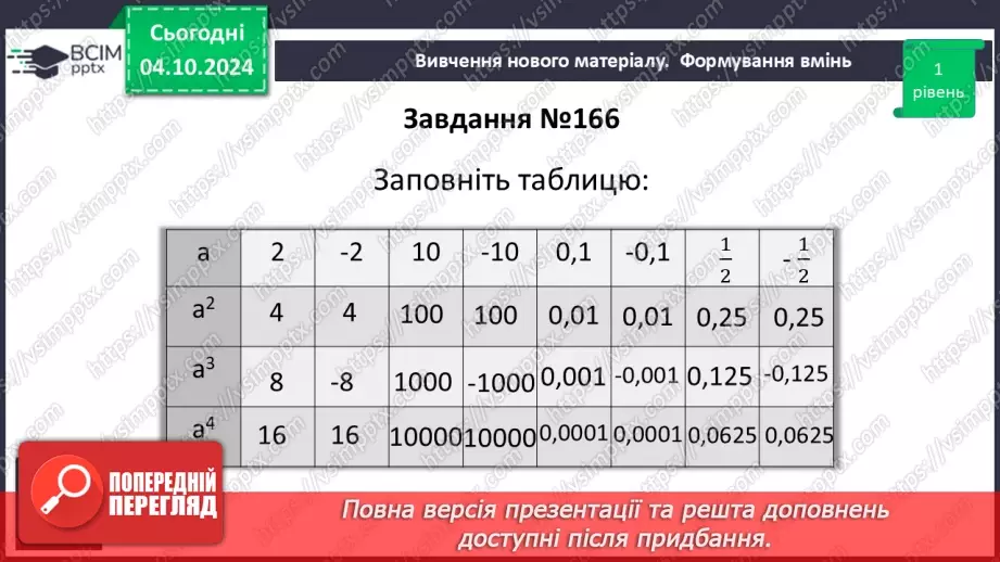 №019 - Степінь з натуральним показником.20