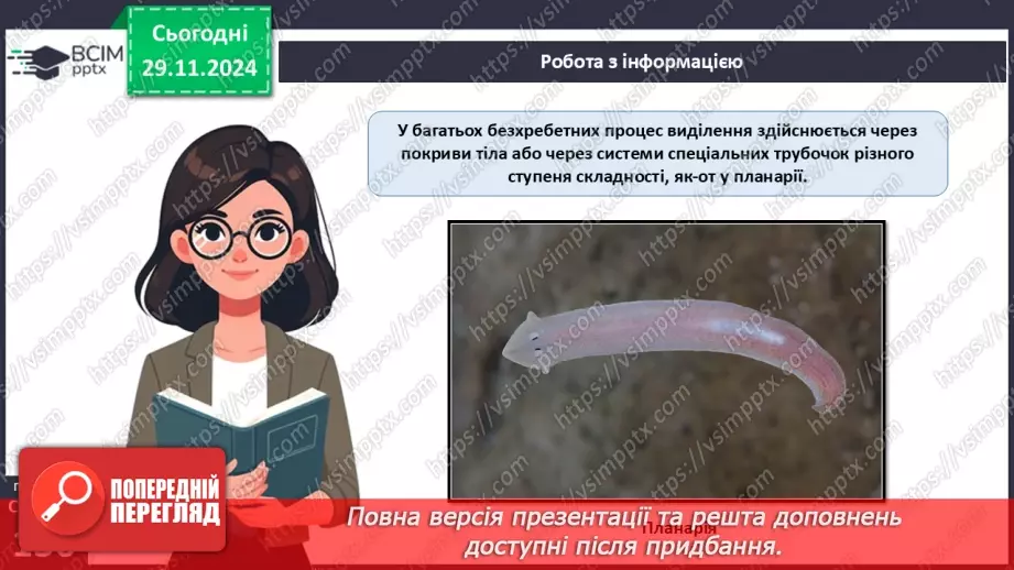 №42 - Опорно-рухова система. Видільна система органів і покриви тіла.13 №42 - Опорно-рухова система. Видільна система органів і покриви тіла.13