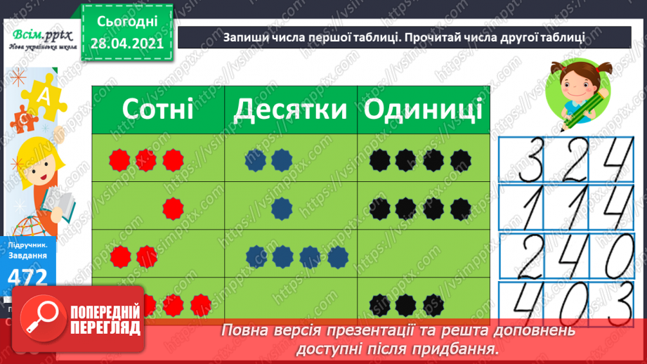 №051 - Читання та запис трицифрових чисел у нумераційній таблиці. Задачі на спільну роботу та обернені до них.35 №051 - Читання та запис трицифрових чисел у нумераційній таблиці. Задачі на спільну роботу та обернені до них.35