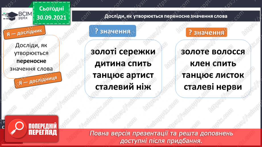 №025 - Багатозначні слова. Пряме і переносне значення слів. Розпізнаю багатозначні слова, використовую їх у мовленні.15