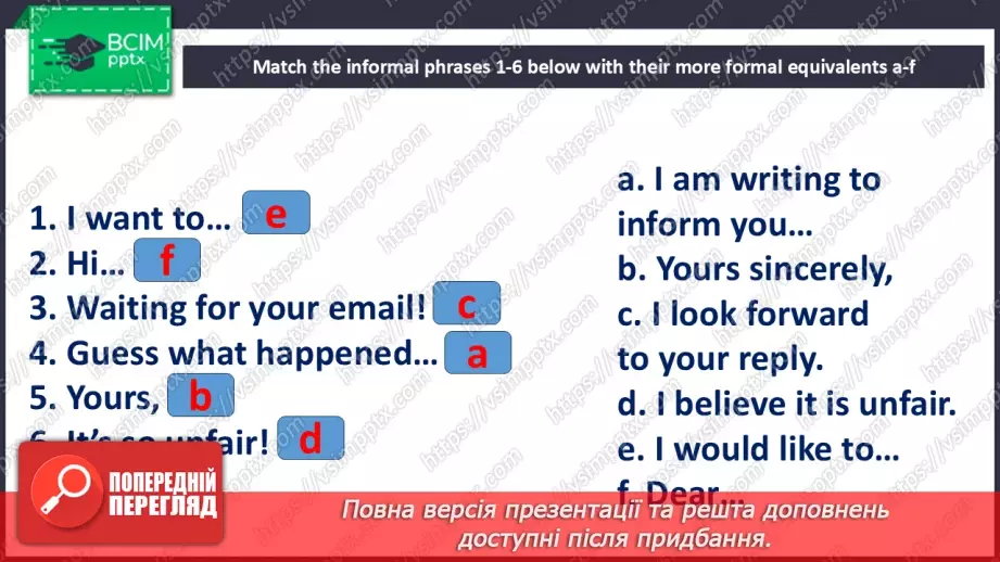 №022 - Grammar. Formal and informal letters14 №022 - Grammar. Formal and informal letters14