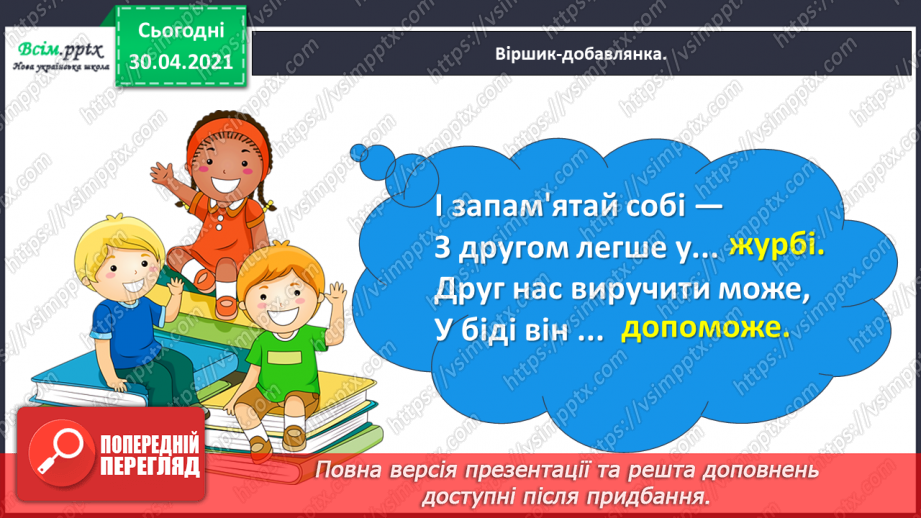 №074 - Розвиток зв’язного мовлення. Пишу розповідь про друга або подружку4