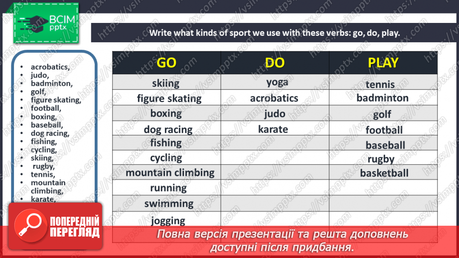 №002 - Sport. Kinds of sport.18