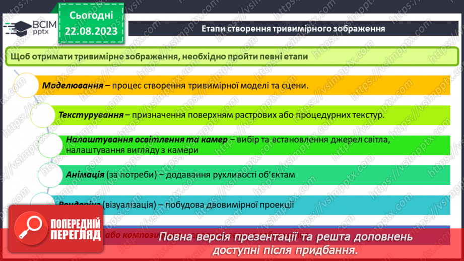 №01 - Тривимірна графіка. Основні поняття тривимірної графіки. Моделювання24