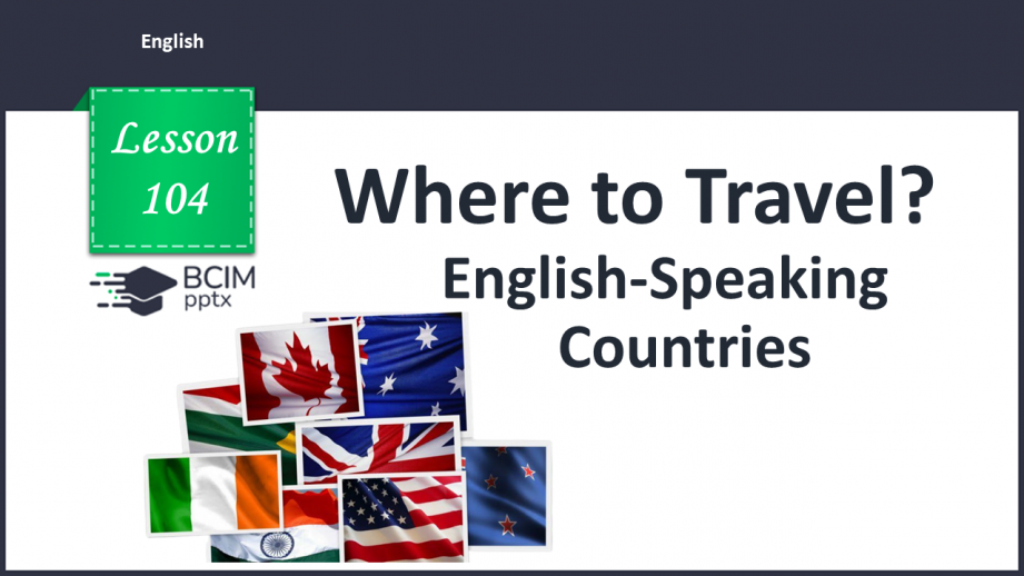 №104 - English-speaking Countries.0 №104 - English-speaking Countries.0