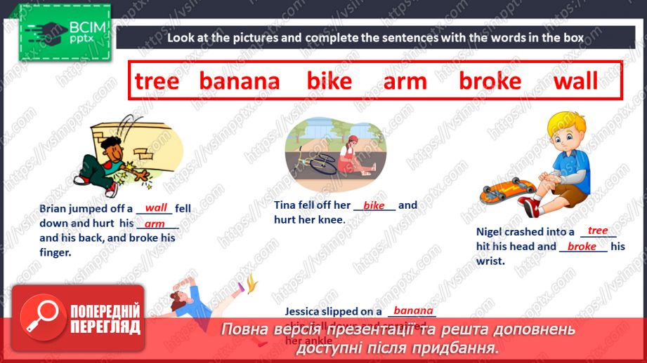 №030 - Various adventure activities Parts of the body10 №030 - Various adventure activities Parts of the body10