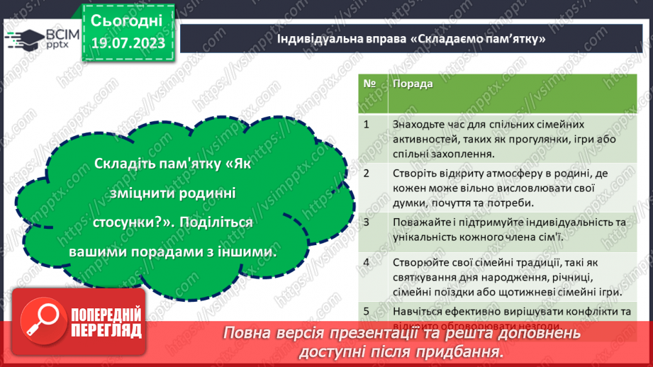 №15 - Сімейні цінності: будування гармонійного суспільства через підтримку та розвиток родинних стосунків.19 №15 - Сімейні цінності: будування гармонійного суспільства через підтримку та розвиток родинних стосунків.19