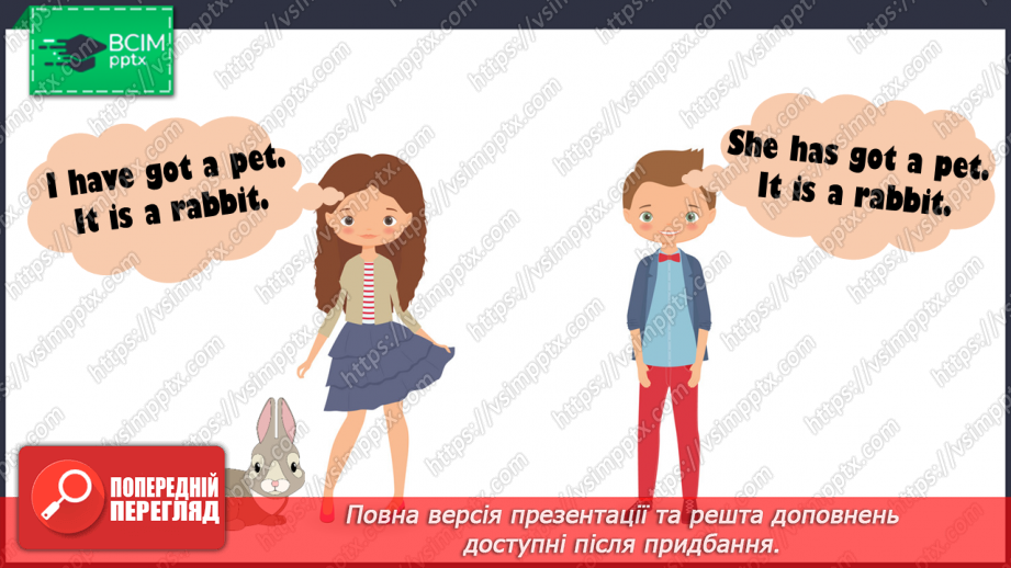 №036 - My pets. “I have got a pet”, “He/She has got a…”14