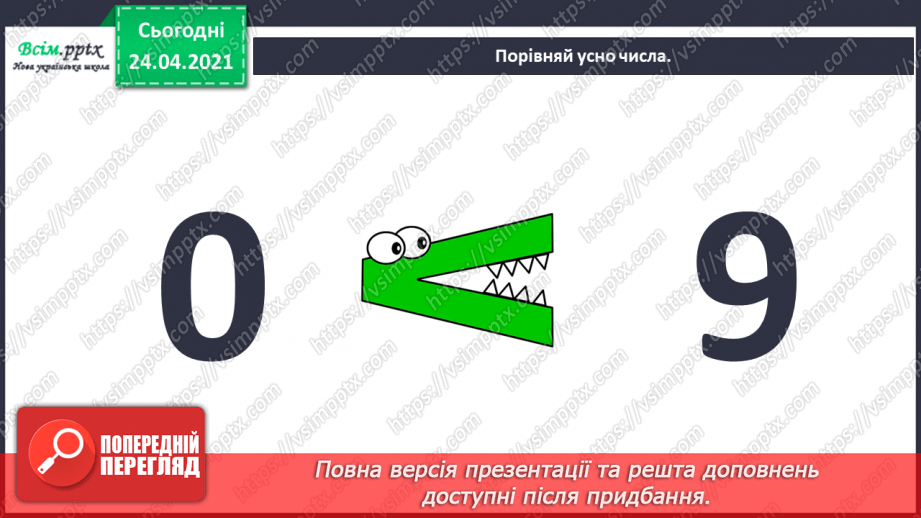 №003 - Повторення вивченого матеріалу. Лічба предметів. Порівнян­ня чисел. Додавання і віднімання в межах 10.3