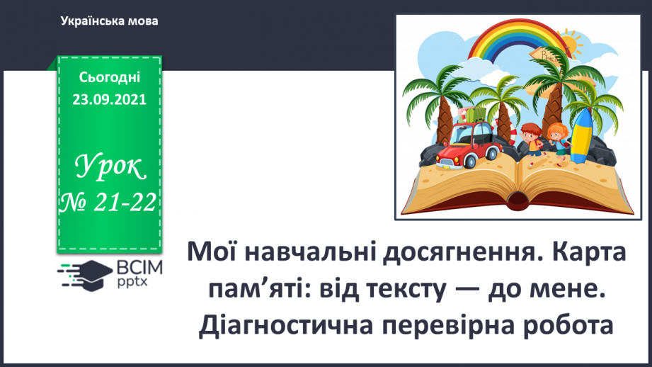 №021-22 - Мої навчальні досягнення. Карта пам’яті: від тексту — до мене0