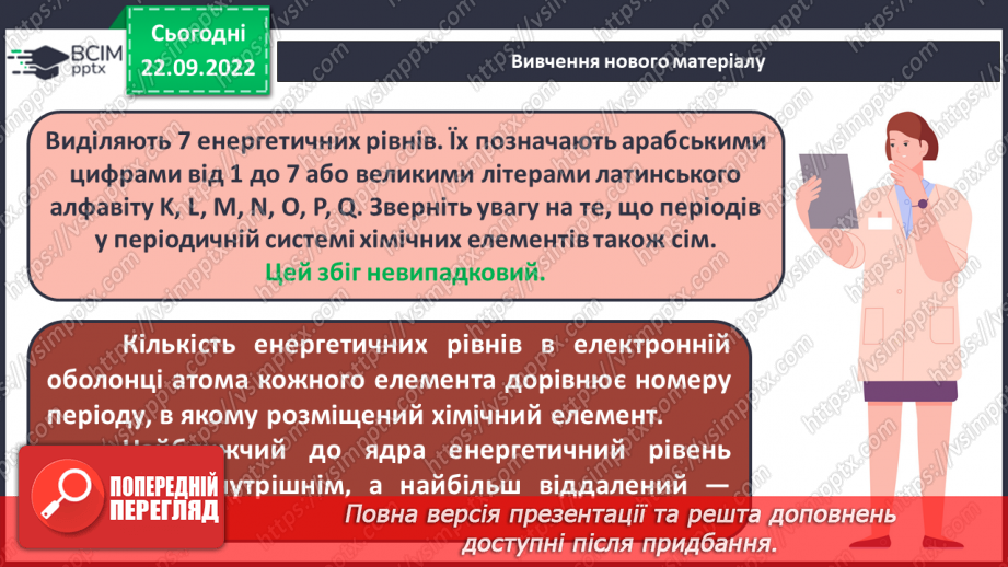 №12 - Стан електронів в атомі. Електронні орбіталі. Енергетичні рівні.15